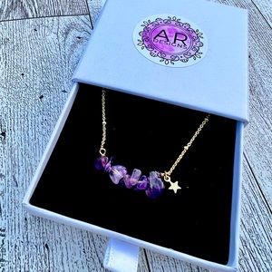 amethyst quartz necklace